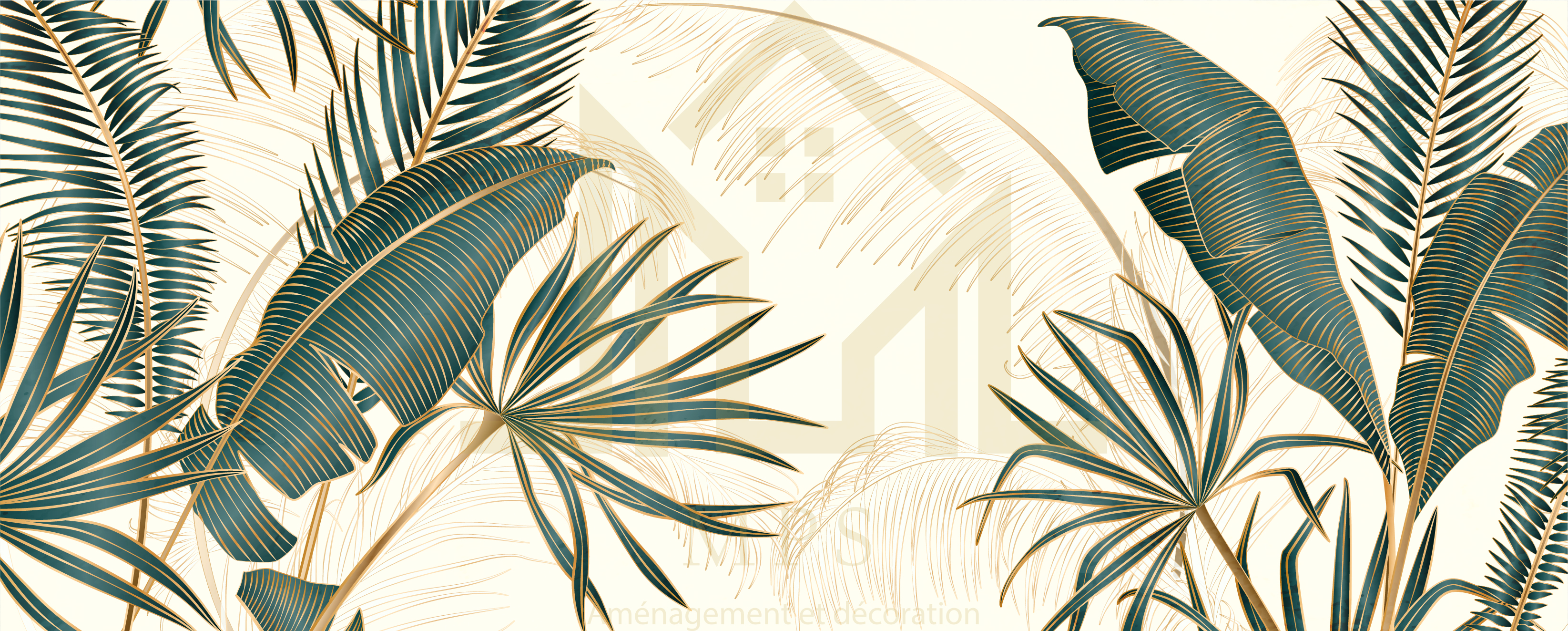 Papier peint personnalisé Tropicale